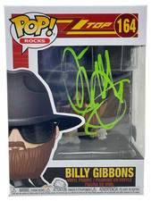 Billy Gibbons ZZ TOP Signed Funko Pop Rocks 164 Autograph Figure Beckett BAS COA