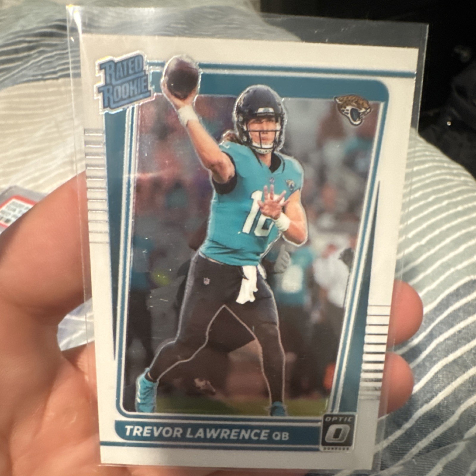 2021 Panini Donruss Optic Rated Rookie Trevor Lawrence #201 Holo Prizm Jaguars