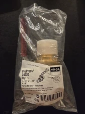 VIEGA PROPRESS brass 1/4 turn lever ball valve 1-1/2" x 1-1/2" press fit 24020