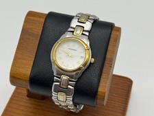 Accutron By Bulova C959850 Women's Wristwatch Silver And Gold Finish New Battery