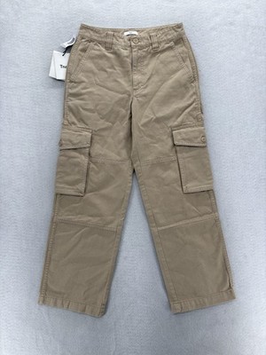 Aritzia Tna Cargo Pants Womens 2 Beige Cotton Twill Straight Leg Utility Colonel