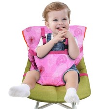 Chaise haute portable en tissu – Polyvalente, attachable, siège enfant facile...