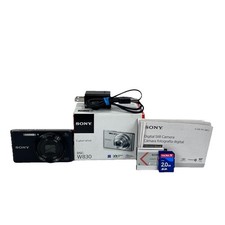 Sony Cyber-Shot DSC-W830 Digital Camera 20.1MP 8x Optical Zoom Black Bundle Box