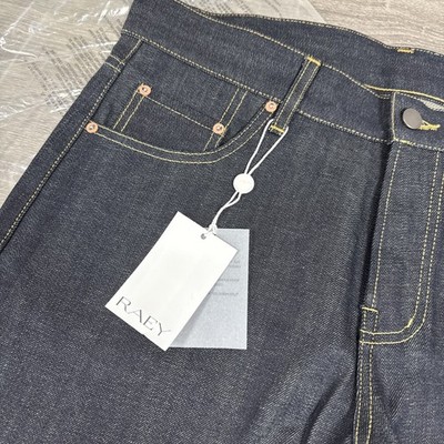 RAEY Selvedge Indigo Cotton Tapered Jeans Size 30