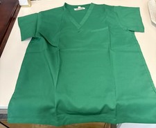 Short Sleeve Nurse Scrub Size XS Solid Green One Pocket New Without Tags