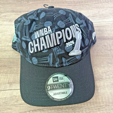New York Liberty WNBA Champions 2024New Era 9Twenty Adjustable Hat Cap Black NWT