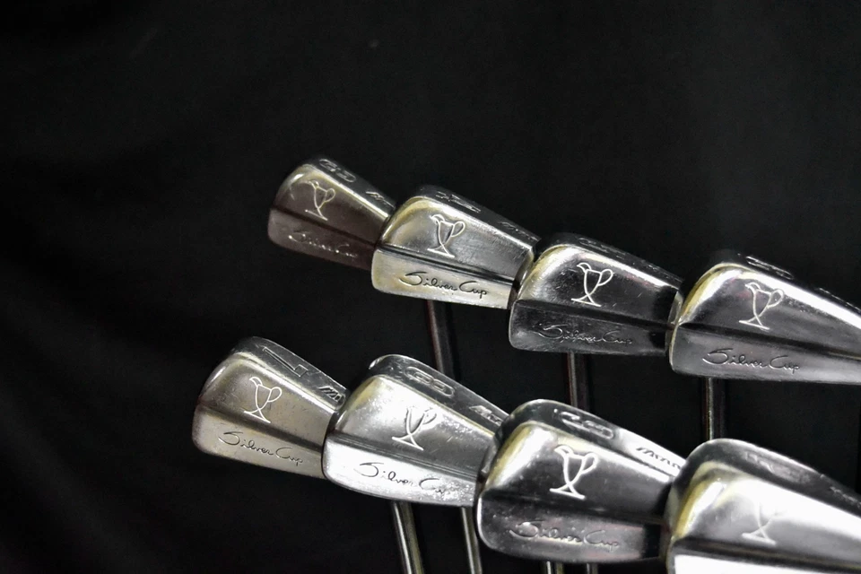 MIZUNO SILVER CUP IRONS SET 3-9, PW IRONS, STIFF FLEX, RH, SHAFT 38" (5I) - Image 3 of 4