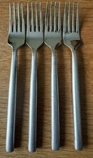 Stellar ~ FOUR  Polished Dessert Forks. 18/10 Stainless Steel