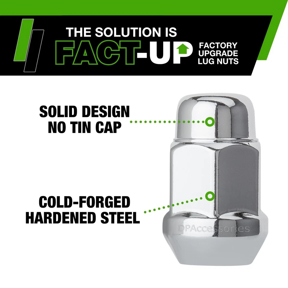 Tuercas cromadas para Jeep Grand Cherokee 2005-2010 con ruedas de fábrica Foto 4 de 4