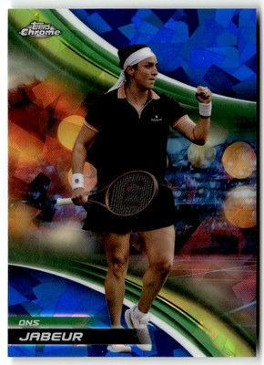 Topps Chrome 2025 Tennis No. 50 Ons Jabeur Sapphire Refractor