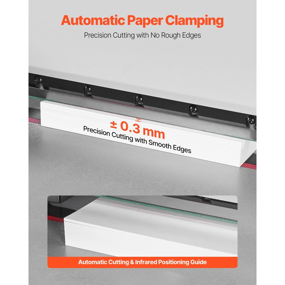 Uimoso Electric Paper Cutter with 17.72 in Width and 1.57 in Thickness - Image 4 of 4