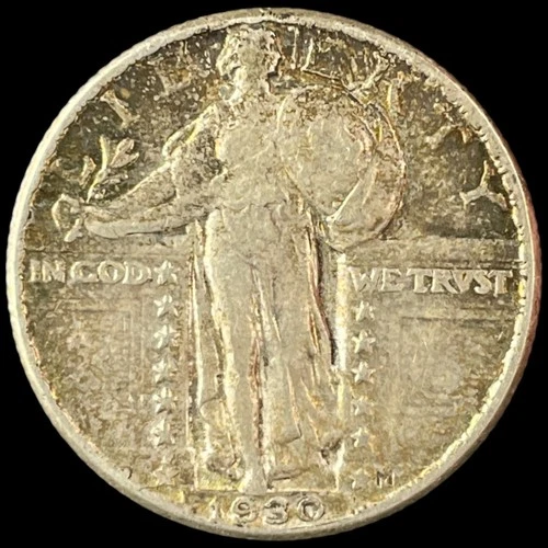 1930 Standing Liberty Quarter GREAT AU Full Date 1930-P SLQ