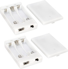 3 AA Battery Holder, 3 AA Battery Case Box Holder, 3 x 1.5V AA Battery Holder Ca