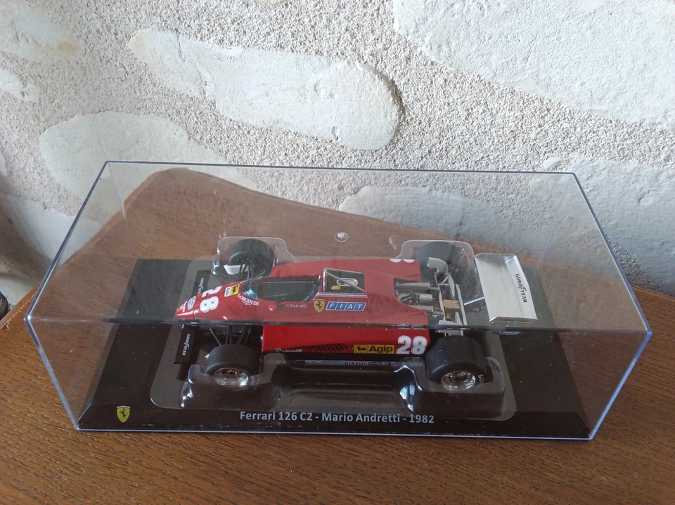 Ferrari 126 C2 MARIO ANDRETTI 1982 - 1/24 Altaya Collection Voiture port Offert - Photo 4/4