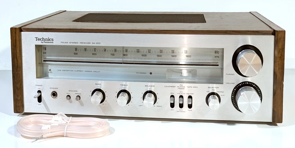 🔥【PRO SERVICED】Technics SA-200 Stereo 50W Receiver! CHOOSE LED COLOR💥GUARANTY - Image 2 of 4