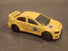 Hot Wheels 2008 Mitsubishi Lancer Evo Yellow Gran Turismo Loose ***SEE DESC***