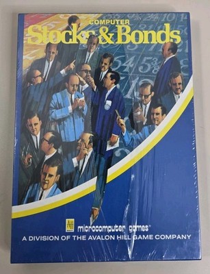 NEW Computer Stocks & Bonds Deluxe Ed. by Avalon Hill Games for (Apple II) 1981 