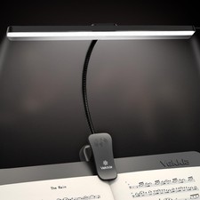 Professional 116 LED Rechargeable Music Stand Light - Foldable Clip-on Lamp, ...
