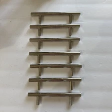 Solid Stainless Steel Kitchen Cabinet Handles T Bar Pull Various Sizes 6 Pieces