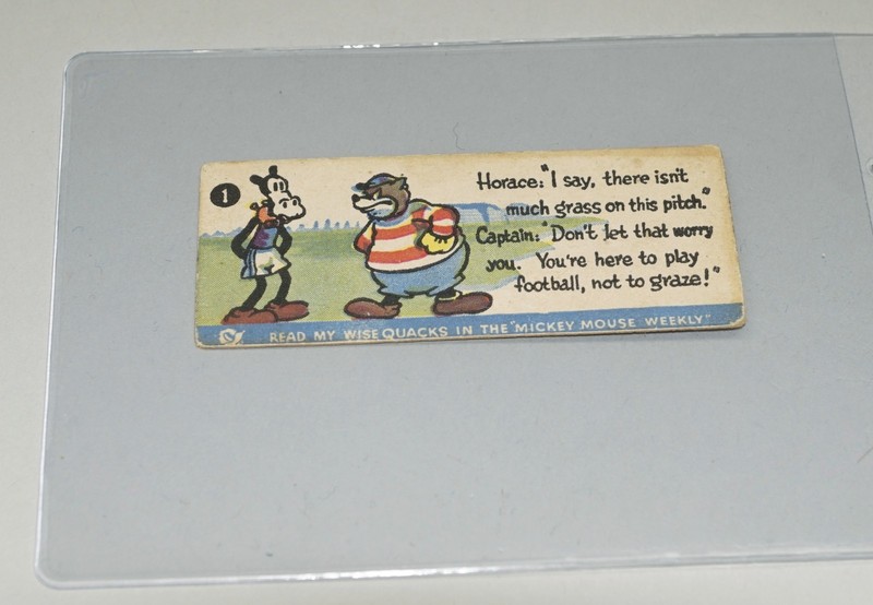 1939 CALEY CHOCOLATE CO. WALT DISNEY WISEQUACKS CARD NO. 1 MCCANNENTERPRISES