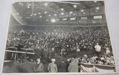 Circus Audience Spectators Syracuse New York Arena Vintage Original Photo