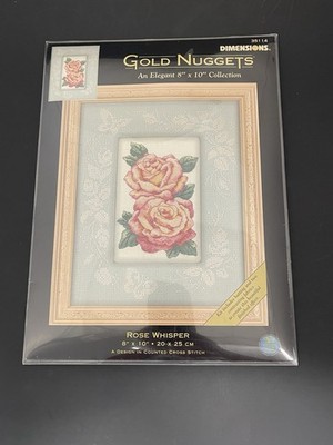 Dimensions Gold Nuggets Rose Whisper New Counted Cross Stitch Kit