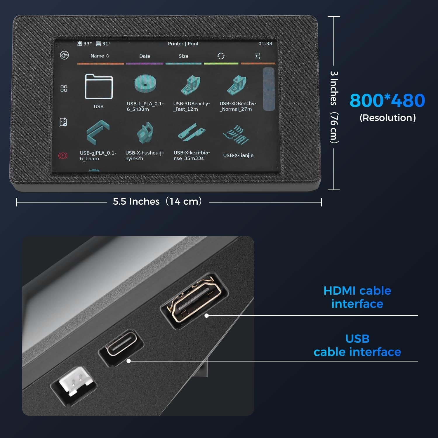 Sovol 5" IPS Touch Screen Klipper Firmware Pre-Installed SV06 Plus 3D Printer