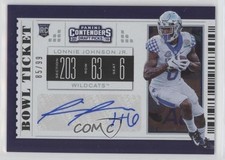 2019 Contenders Draft Picks College Bowl Ticket 85/99 Lonnie Johnson Jr Auto 0q3