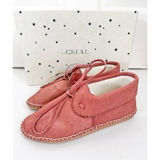 NWB THE GREAT. Canyon Moccasin Loafer Duros Pink Pony Hair 6.5