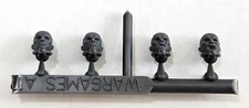 Wargames Atlantic Cannon Fodder Convict Heads x4 Imperial Guard