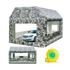 Inflatable Paint Booth, 13x11x8.2FT Portable Inflatable Spray Booth Tent, Car...