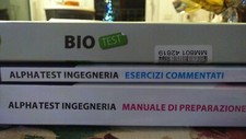 Alpha test Kit - Libri INGEGNERIA Cisia TOLC I - 2 volumi +  test biologia 