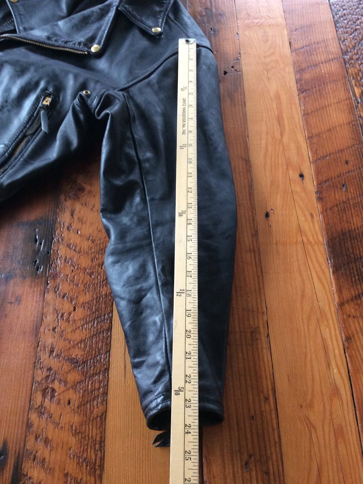Vintage Langlitz Leather Motorcycle Biker Jacket Columbia Talon Zippers