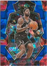 2022-23 Panini Select Paul George Cracked Ice Prizm SP #116 Los Angeles Clippers