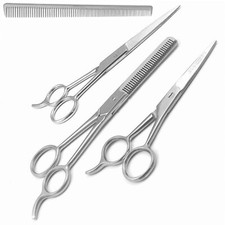 New 3-Pcs Hair Cutting Scissors Precision Barber Shear Set With Free 7" Comb