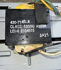 APC LEI-4 E154515 Transformer Class 180(H) R333H Transformer