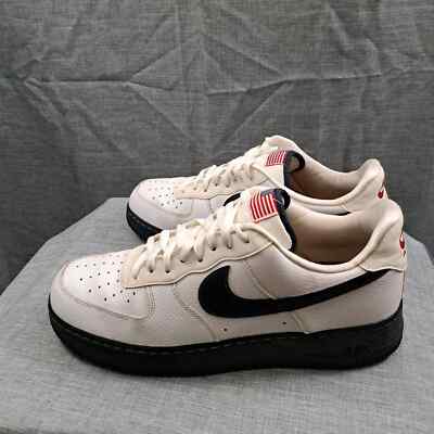 MEN Nike Air Force 1 Low '07 LV8 'USA' Flag, White Size: 12 MEN Nike Air Force 1 Low '07 LV8 'USA' Flag, White Size: 12
