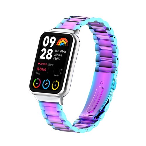 For Redmi Watch 4 / Xiaomi Mi Band 8 Pro Metal Silicone Leather Nylon Band Strap - Picture 177 of 452