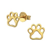 Pfotenabdruck Kinder Ohrringe 925 Silber FüR MäDchen Schmuck Geschenk