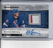2007-08 Fleer Brandon Dubinsky Hot Prospect Rookie Patch Auto 17/399 #225 NM