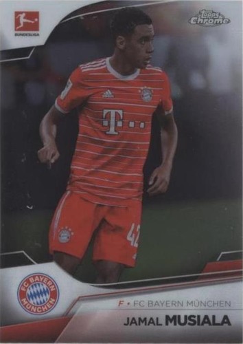 2022-23 Topps Chrome Jamal Musiala Hobby Master refractor card