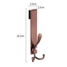Stainless Steel Shower Door Back Hook Over The Door Towel Rack Bathrobe Hanger
