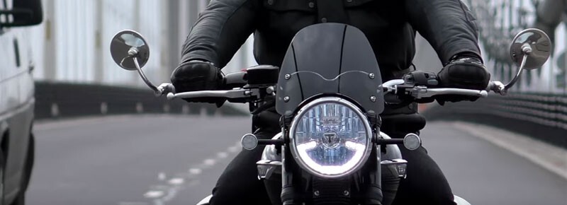 Halcyon 830 Bar End Mirror For Motorcycles - Stainless Steel