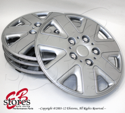 16 Inch Wheel Rim Skin Hubcaps – Set Of 4, Style Code 721, Black