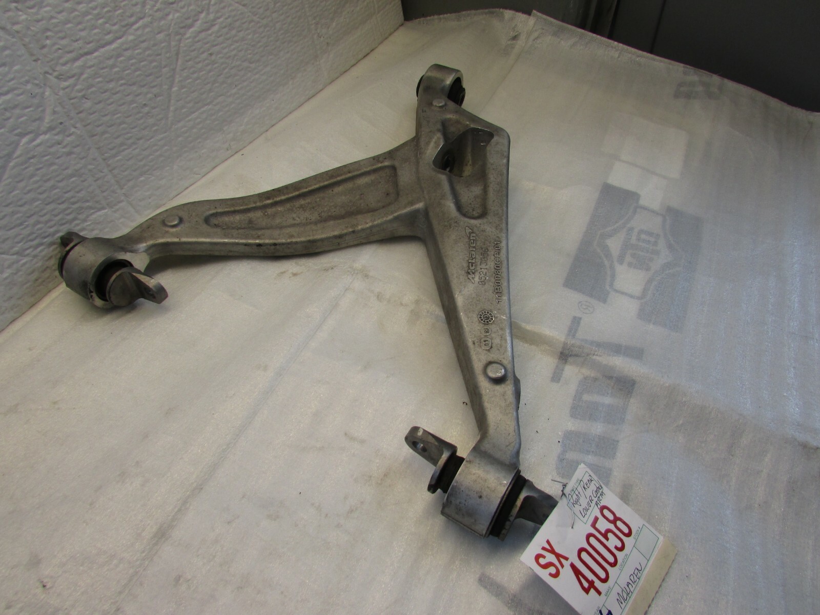 2011-2017 MCLAREN MP4-12C 650S RIGHT REAR LOWER CONTROL ARM OEM 11B0080CP.01