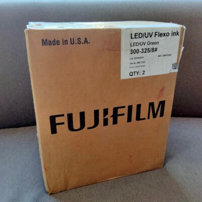 2 Pack Fujifilm LED/UV Flexo Ink Green 300-325