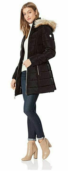 By Shelli Segal Winter Coat With Cinched Waist Laundry Shelli