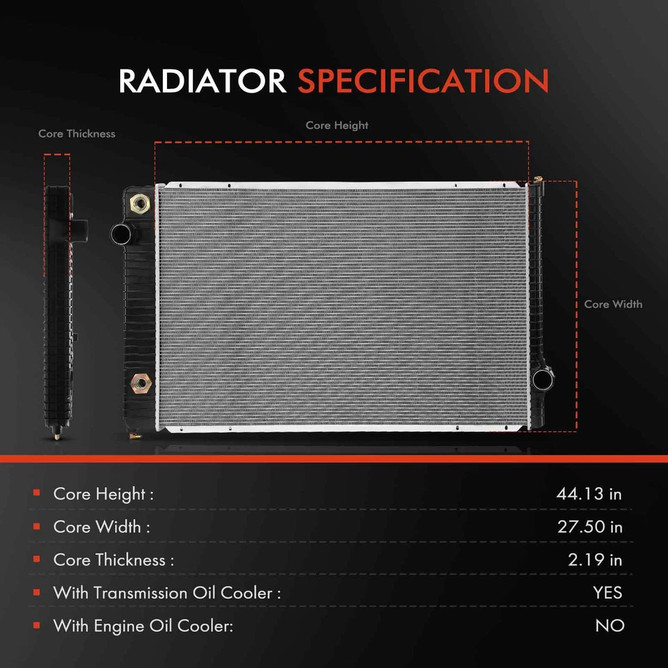 国际收割机 7000 系列 2008 - 2010 2591828c91 自动变频器散热器 — 第 2/4 张图片