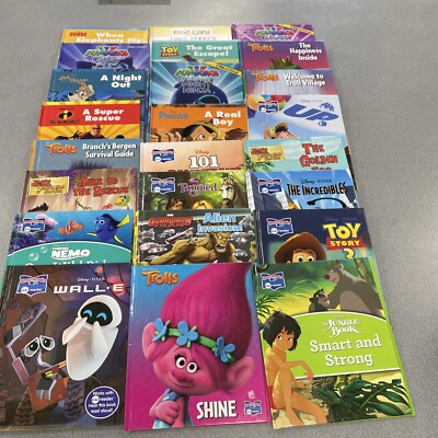 Me Reader Books Mixed Lot of 24 (Books Only) Trolls, Disney, Pjmasks