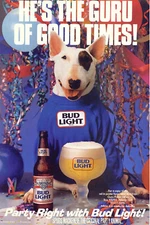Retro Spuds Mackenzie Bud Light Party 13x19 Reprint POSTER  FREE SHIPPING
